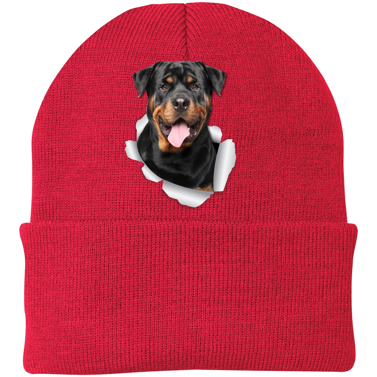 CP90 Port & Company Knit Beanie - Athletic Red