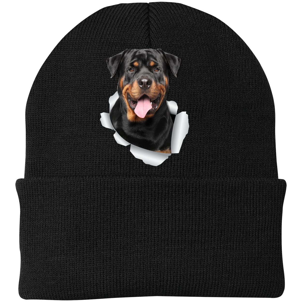 CP90 Port & Company Knit Beanie - Black