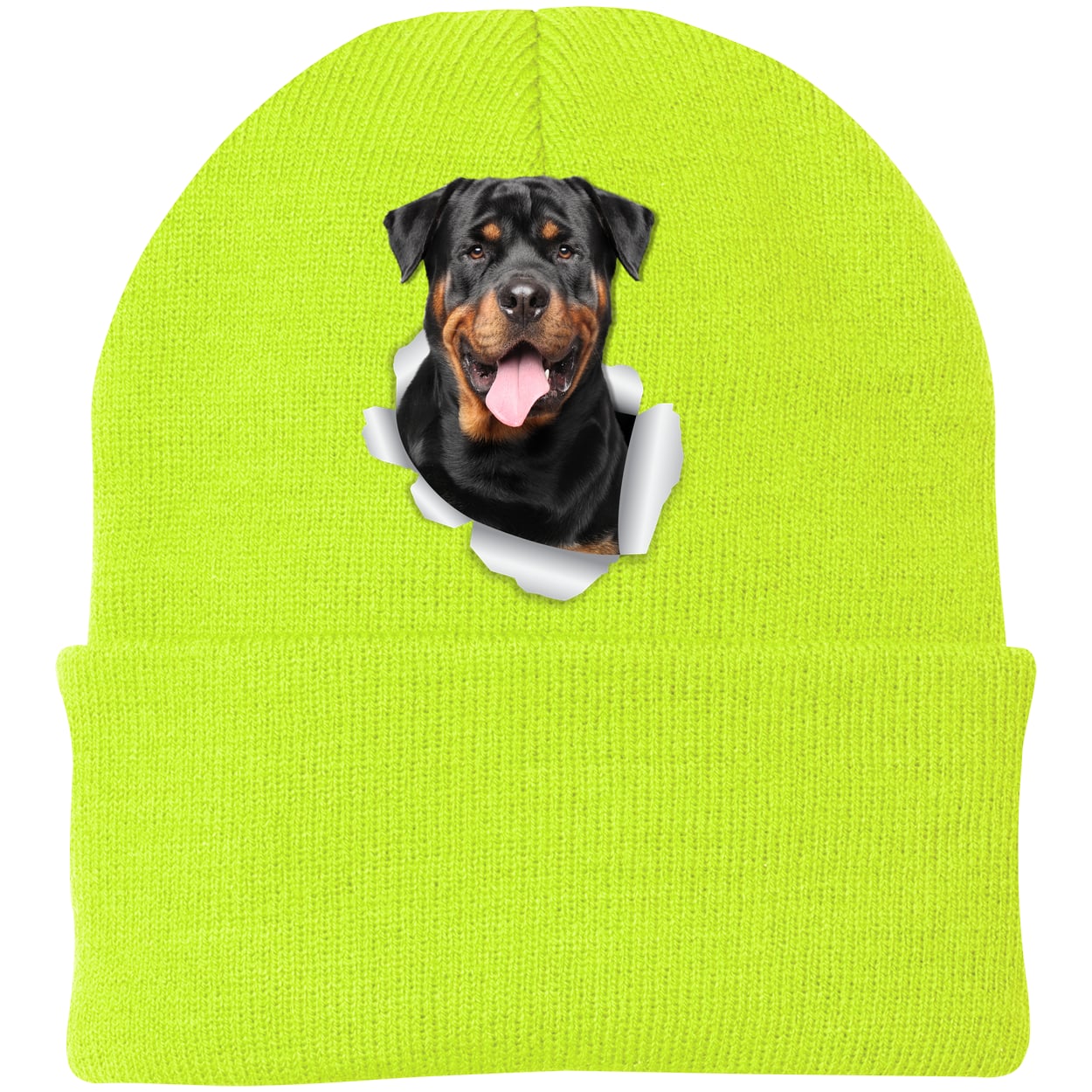 CP90 Port & Company Knit Beanie - Neon Yellow