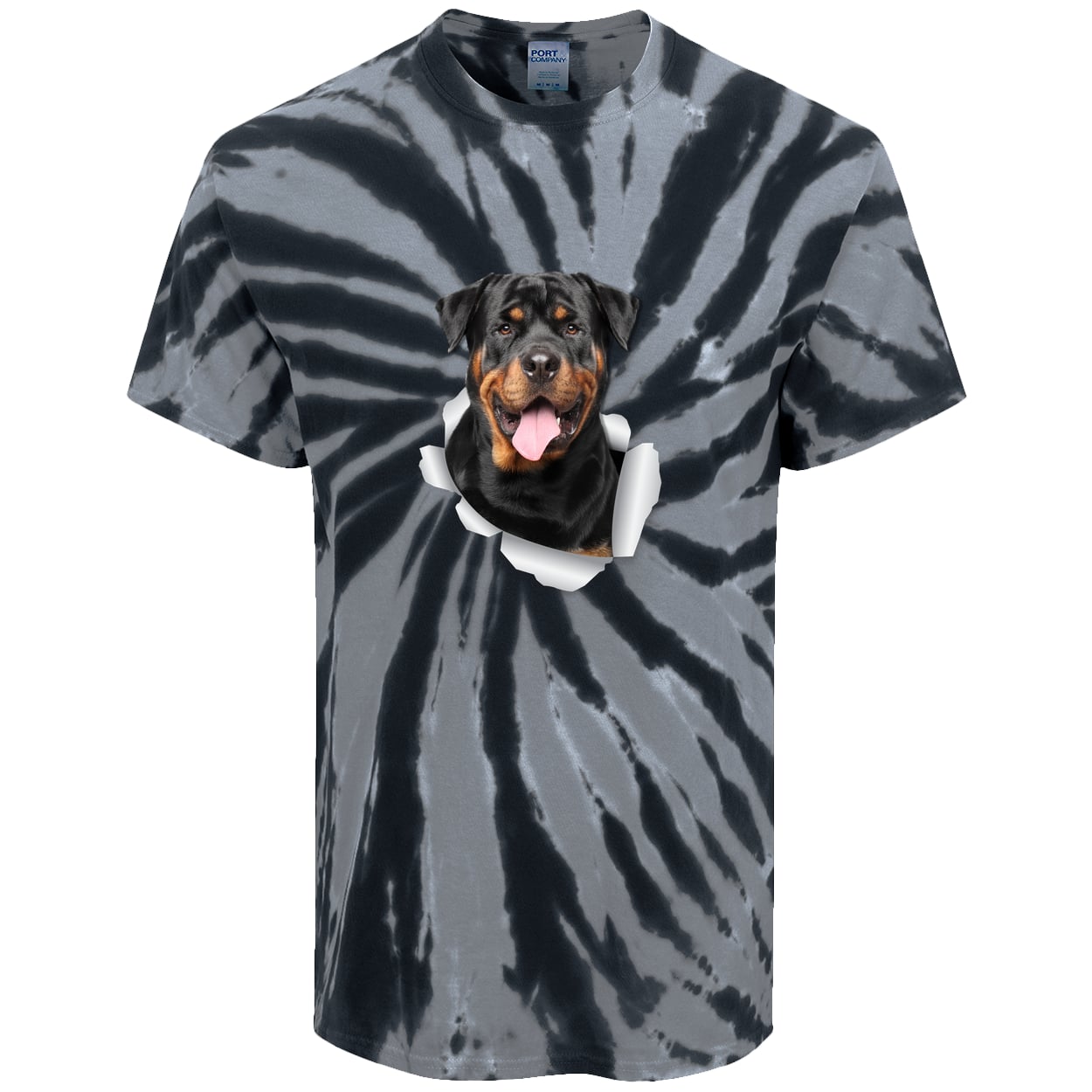 PC147 Port & Company Tie-Dye Tee - Black