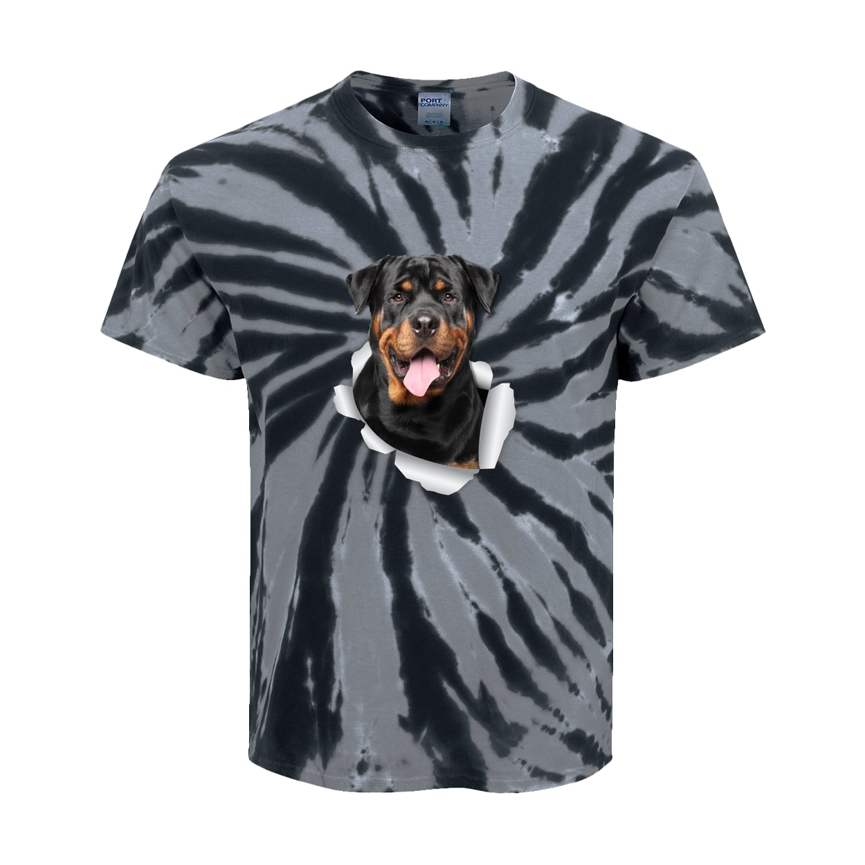 PC147Y Port & Company Kids Tie-Dye Tee - Black
