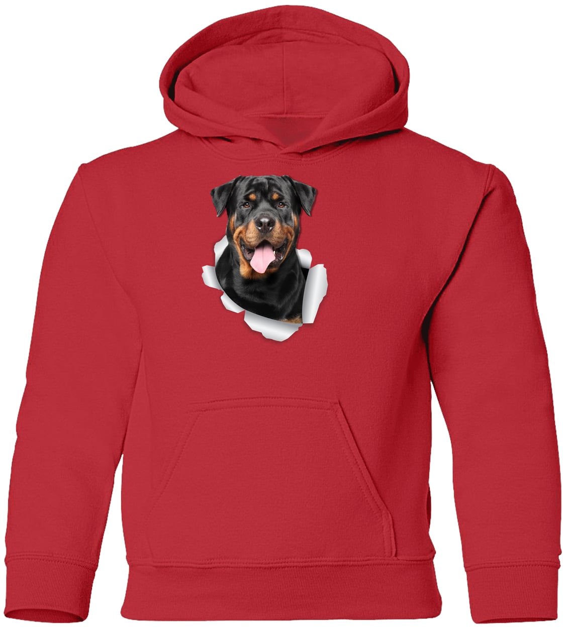 G185B Gildan Youth Pullover Hoodie - Red
