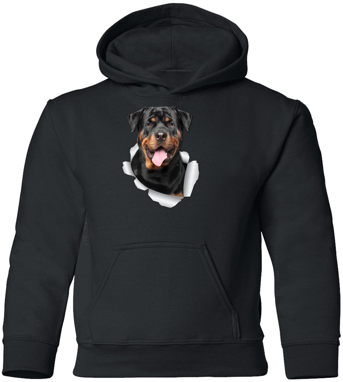 G185B Gildan Youth Pullover Hoodie - Black