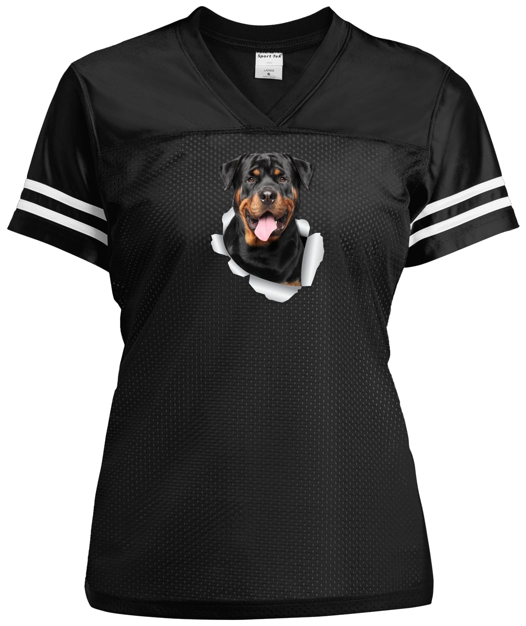 LST307 Sport-Tek Ladies' Replica Jersey - Black/White