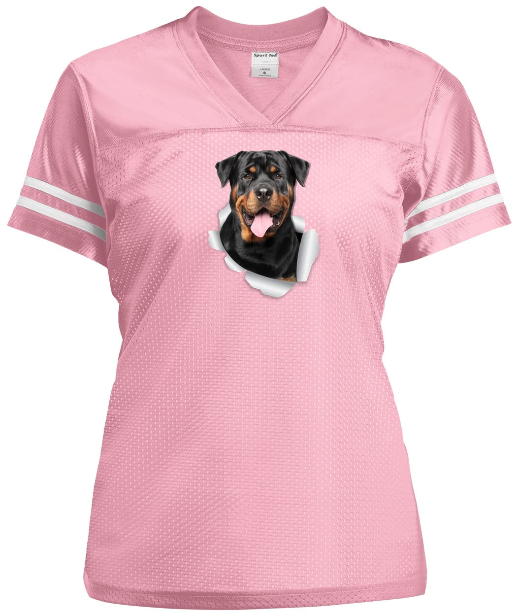 LST307 Sport-Tek Ladies' Replica Jersey - Light Pink/White