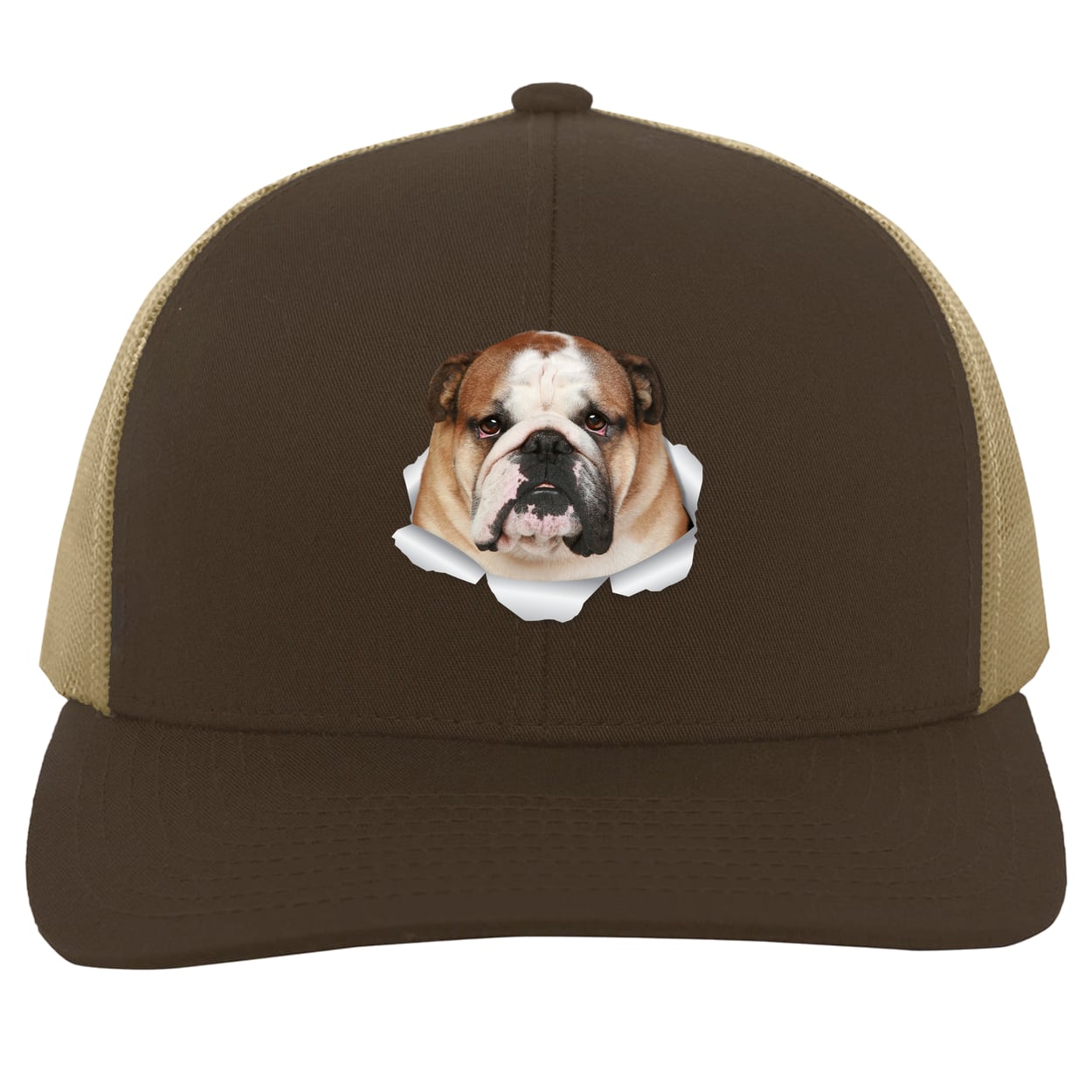 104C Trucker Snap Back - Brown/Khaki