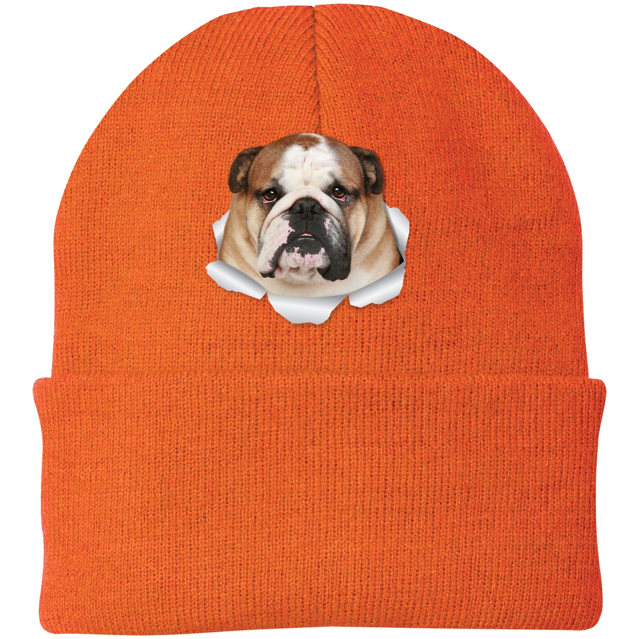 CP90 Port & Company Knit Beanie - Neon Orange
