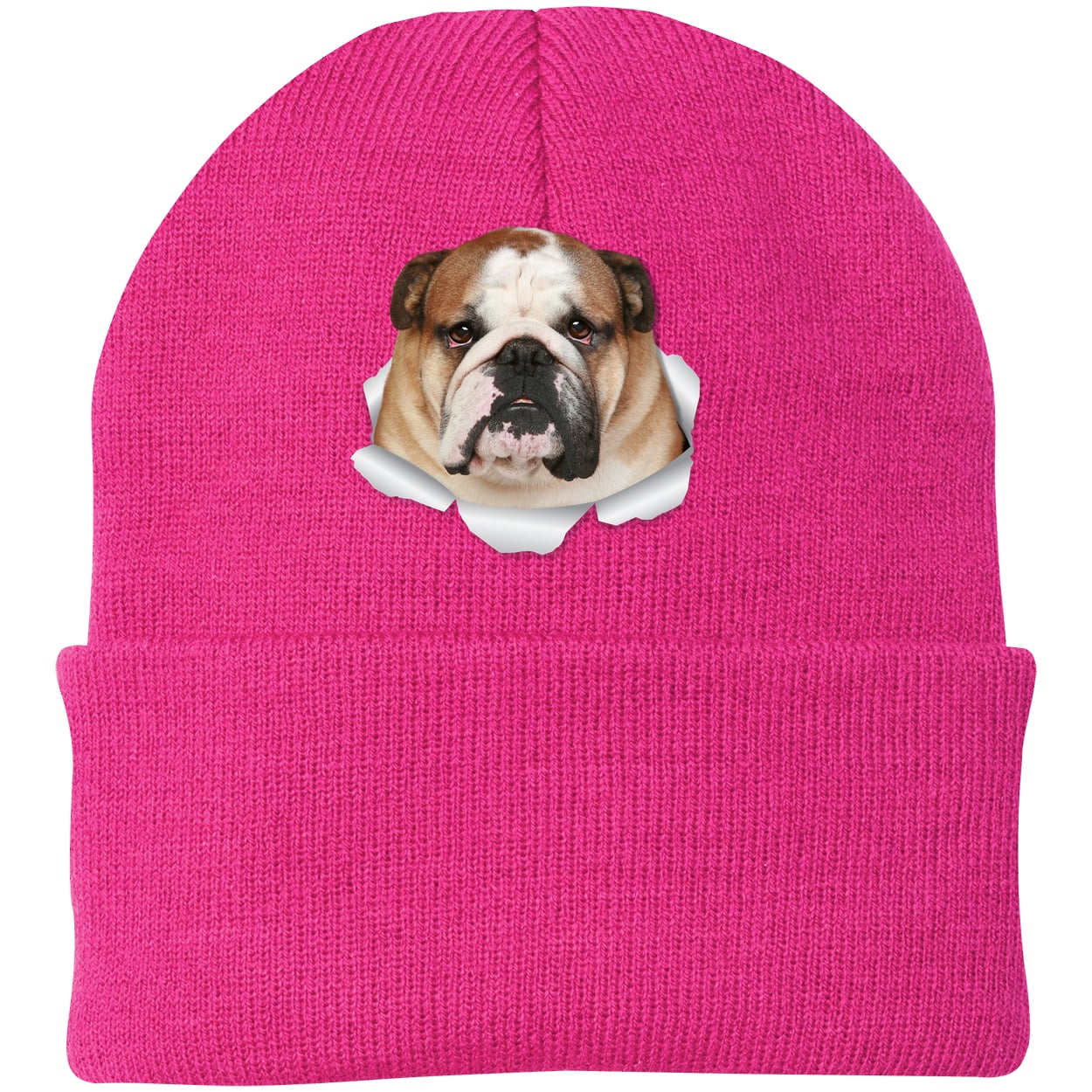 CP90 Port & Company Knit Beanie - Neon Pink