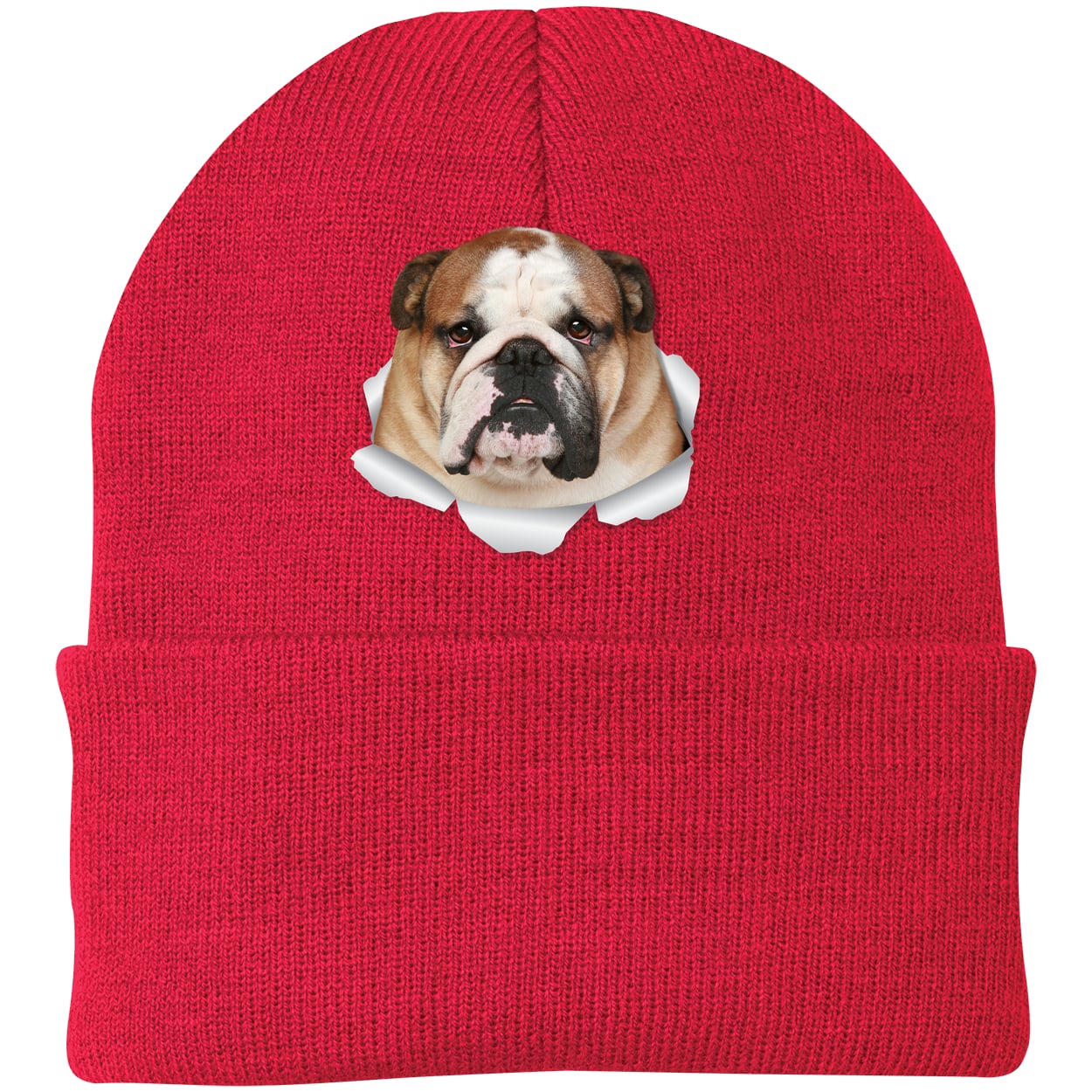 CP90 Port & Company Knit Beanie - Athletic Red