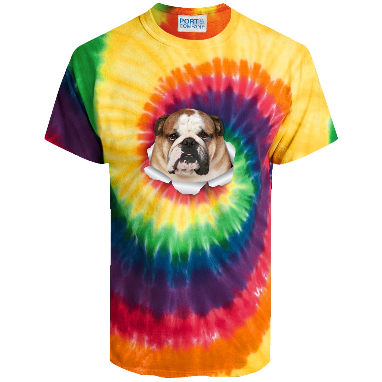 PC147 Port & Company Tie-Dye Tee - Rainbow