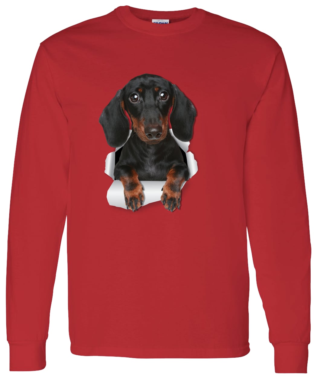 G540 LS T-Shirt 5.3 oz. - Red