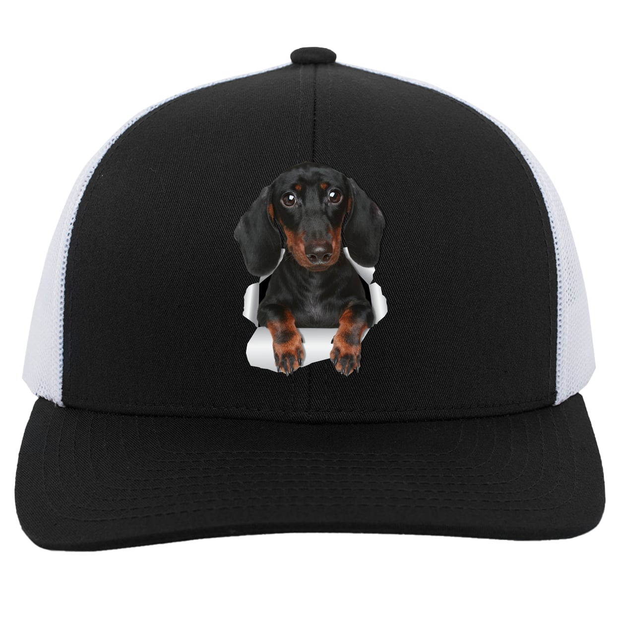 104C Trucker Snap Back - Black/White