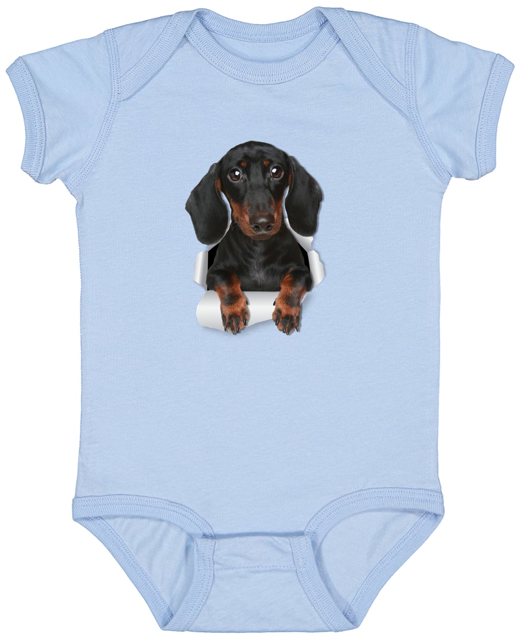 4424 Infant Fine Jersey Bodysuit - Light Blue