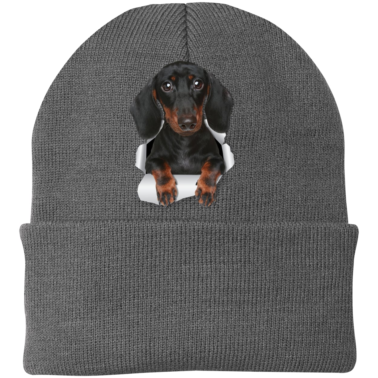 CP90 Port & Company Knit Beanie - Athletic Oxford