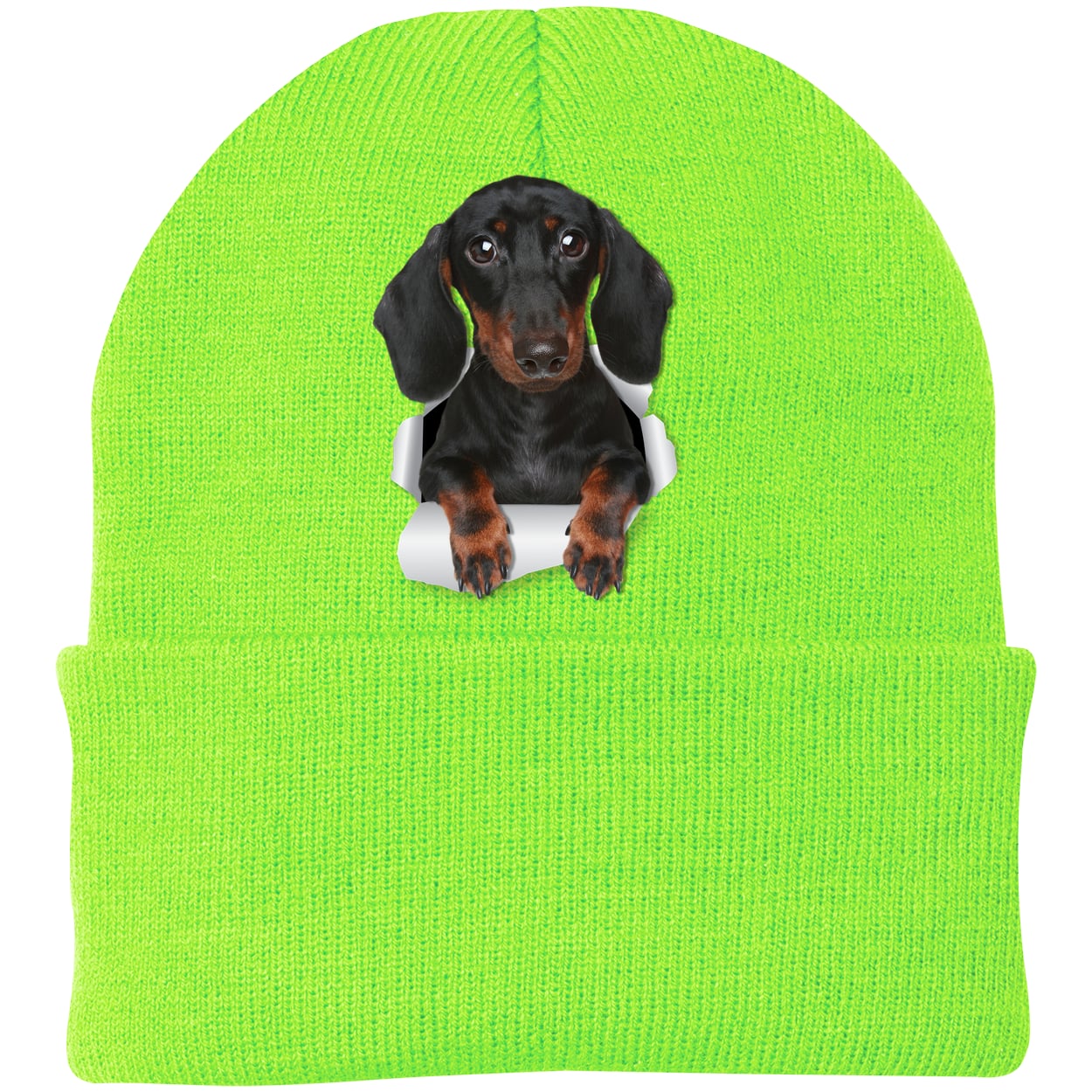 CP90 Port & Company Knit Beanie - Neon Green