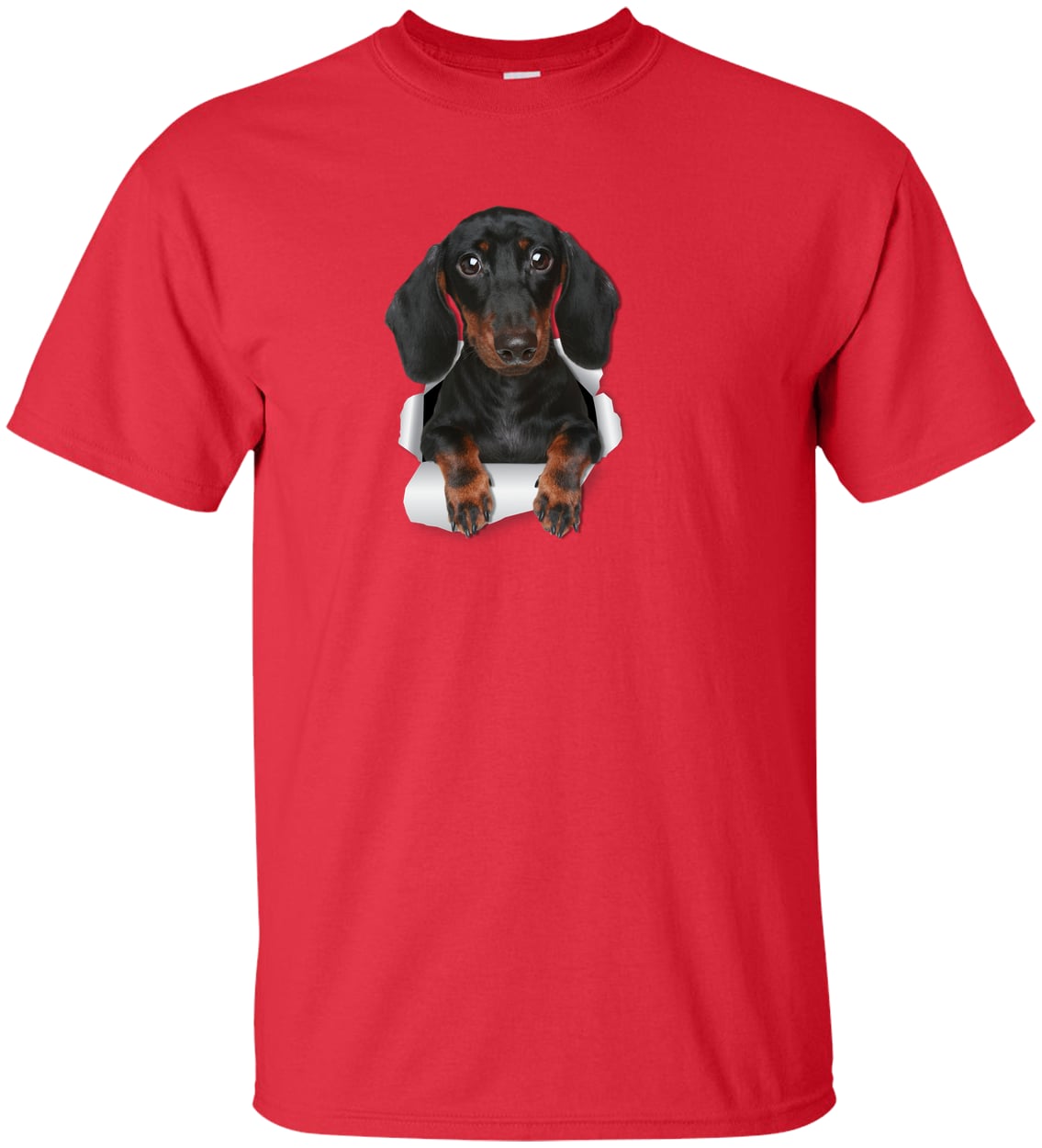 G200T Gildan Mens Tall Ultra Cotton Tee - Red