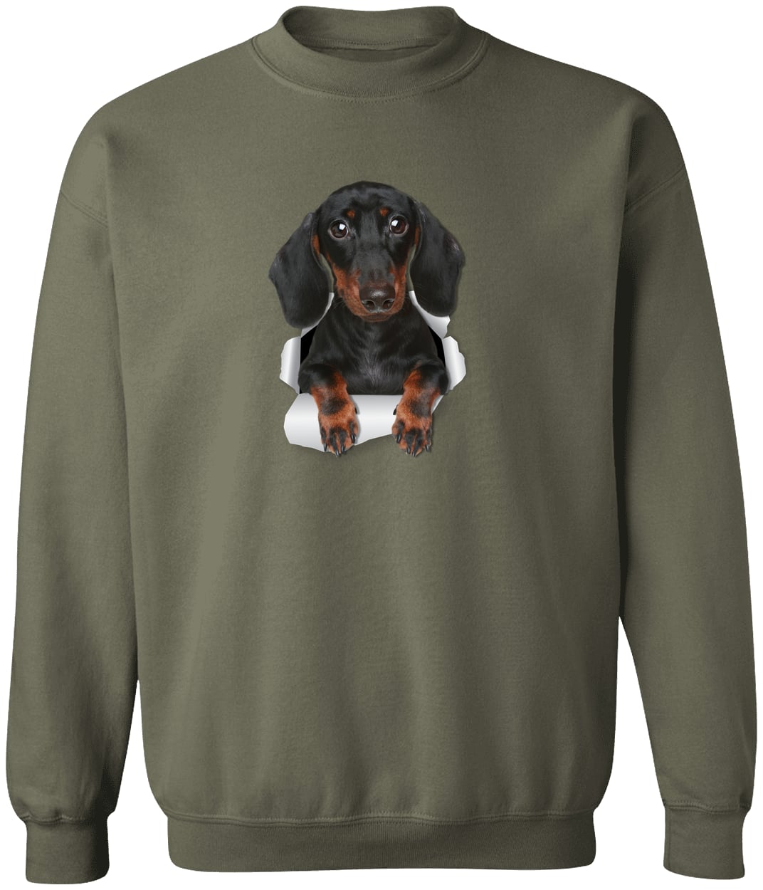 G180 Gildan Crewneck Pullover Sweatshirt - Military Green