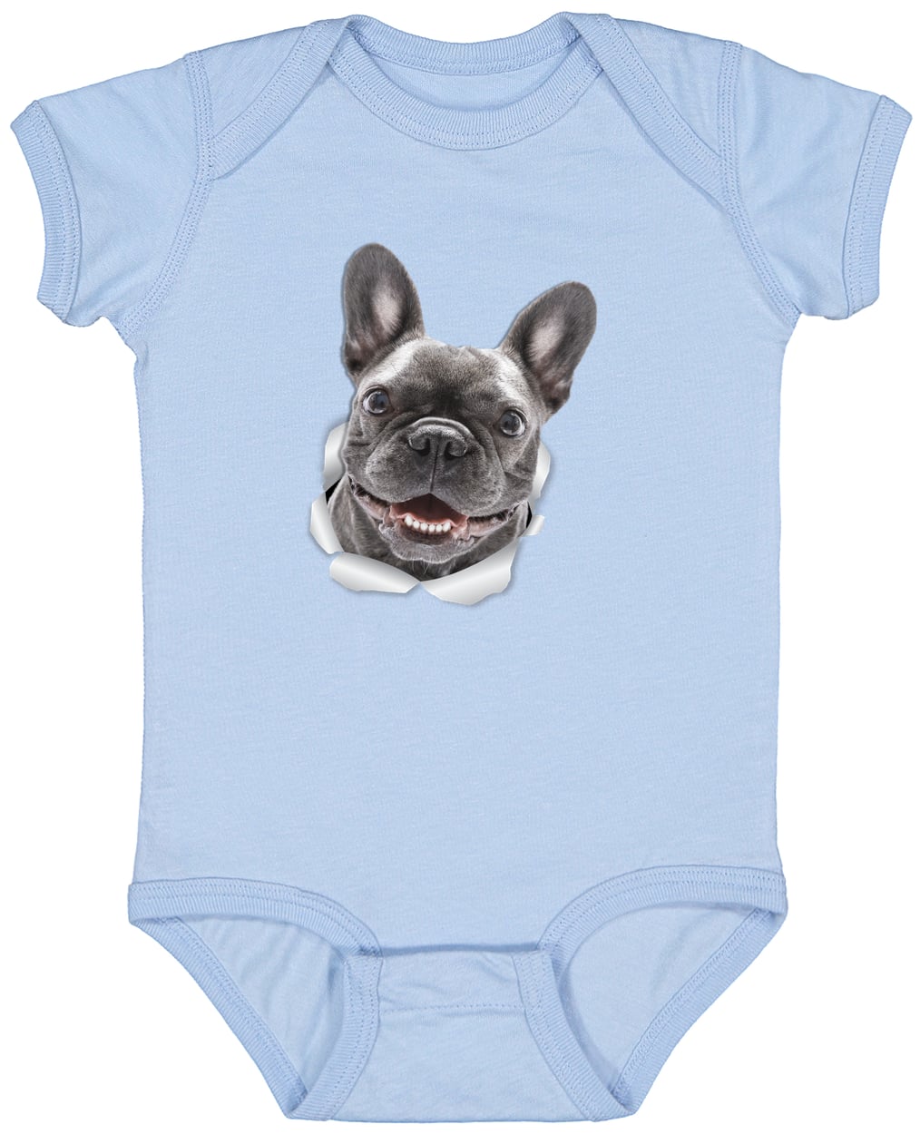 4424 Infant Fine Jersey Bodysuit - Light Blue