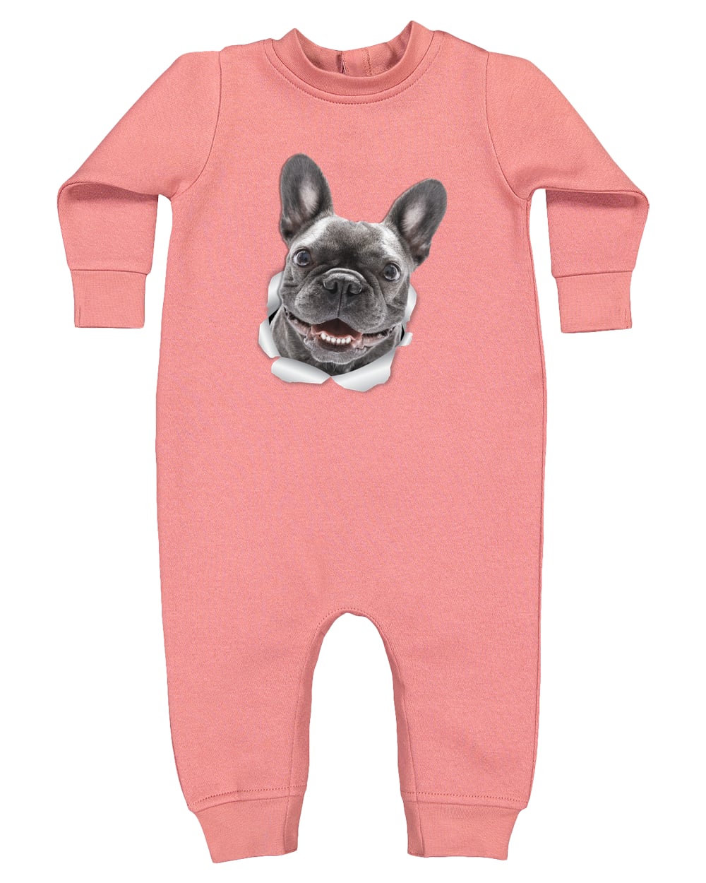 4447 Rabbit Skins Infant Fleece One-Piece Bodysuit - Mauvelous