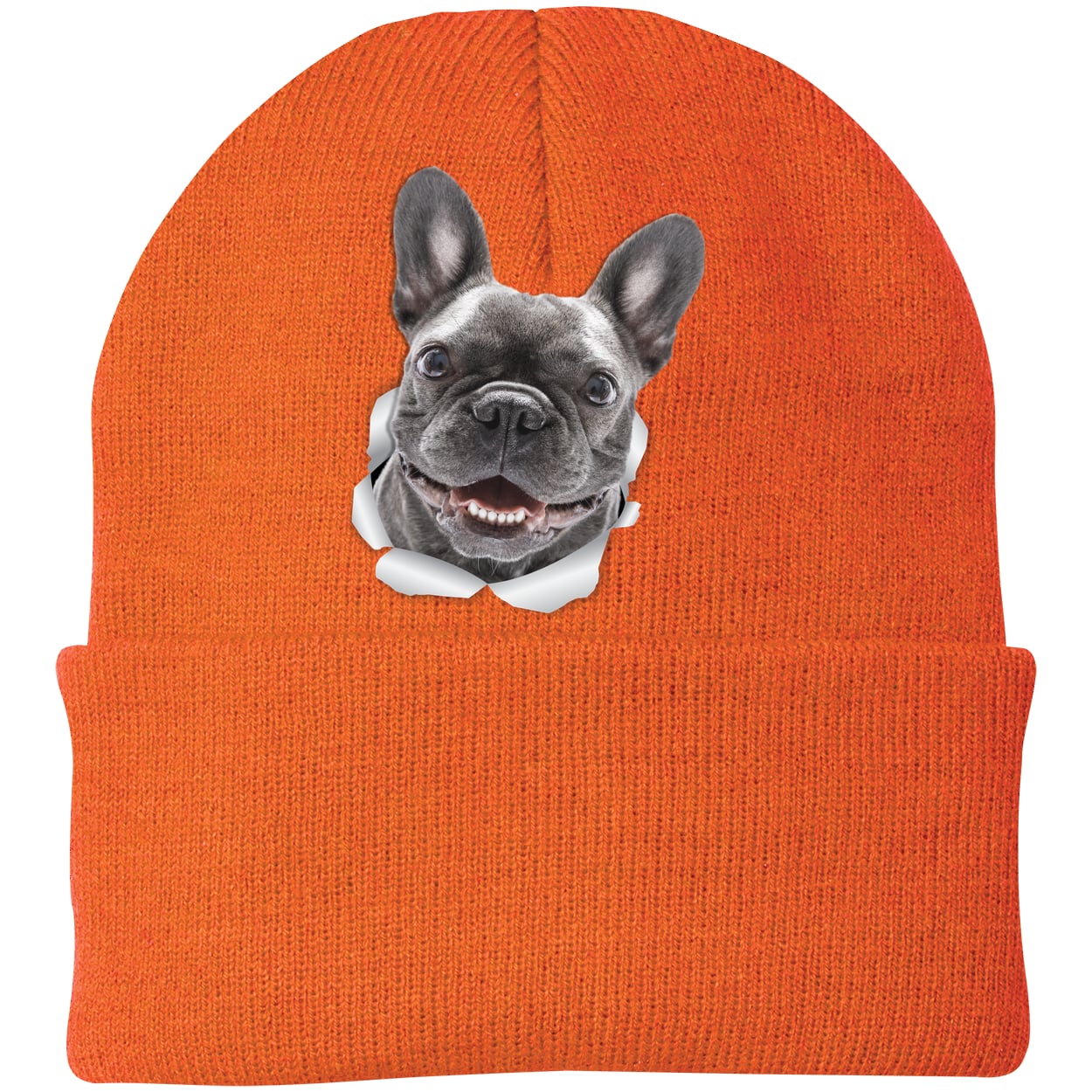 CP90 Port & Company Knit Beanie - Neon Orange