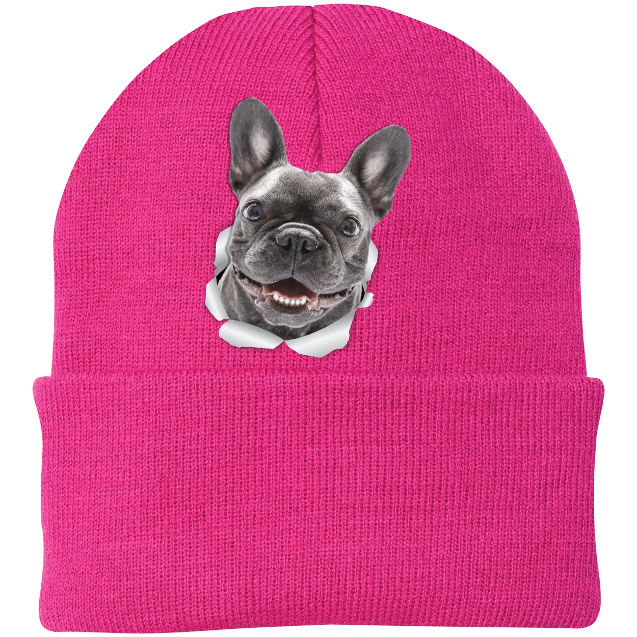 CP90 Port & Company Knit Beanie - Neon Pink