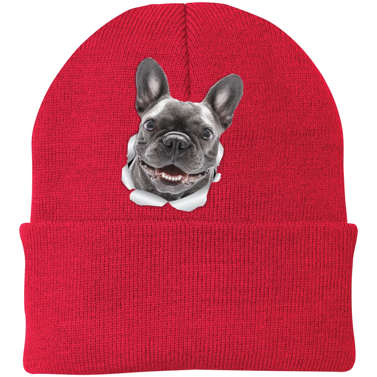 CP90 Port & Company Knit Beanie - Athletic Red
