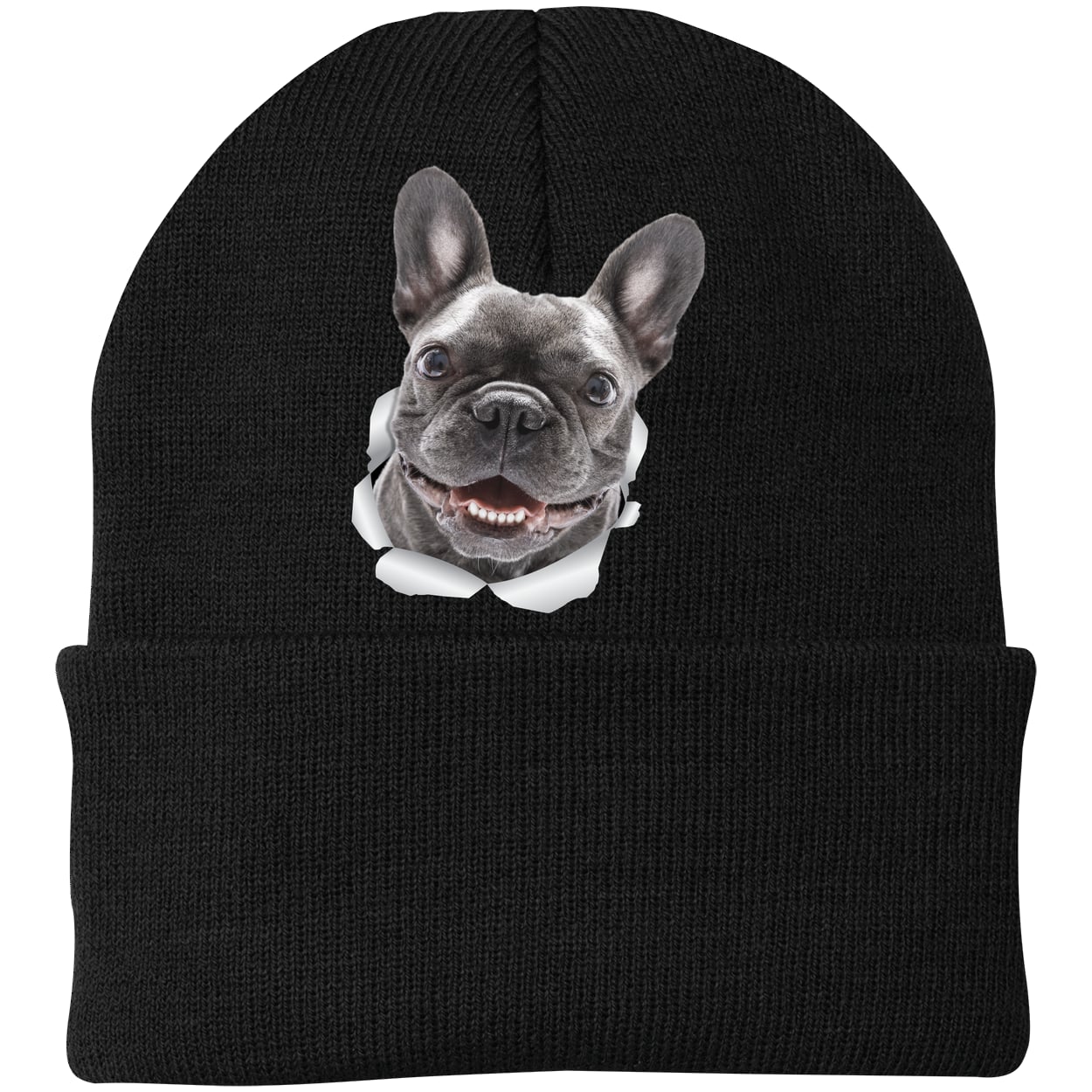 CP90 Port & Company Knit Beanie - Black
