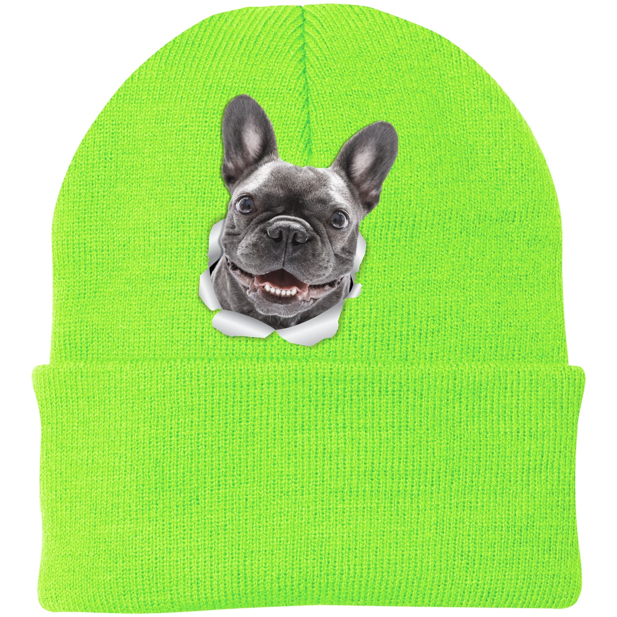 CP90 Port & Company Knit Beanie - Neon Green