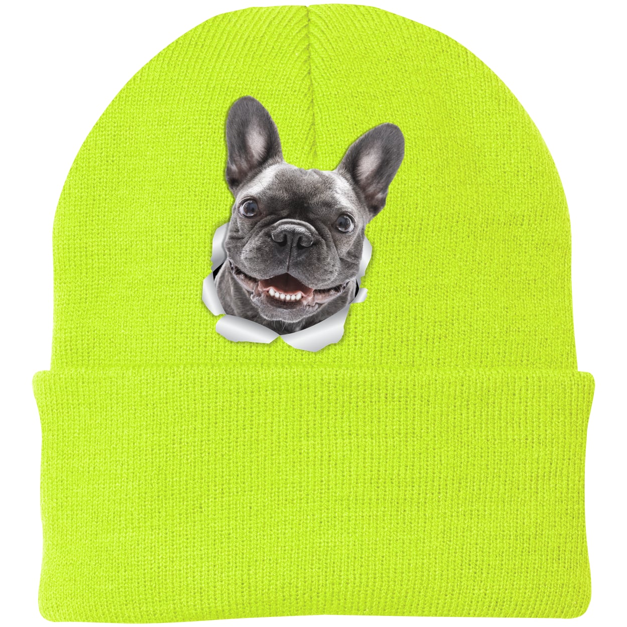 CP90 Port & Company Knit Beanie - Neon Yellow