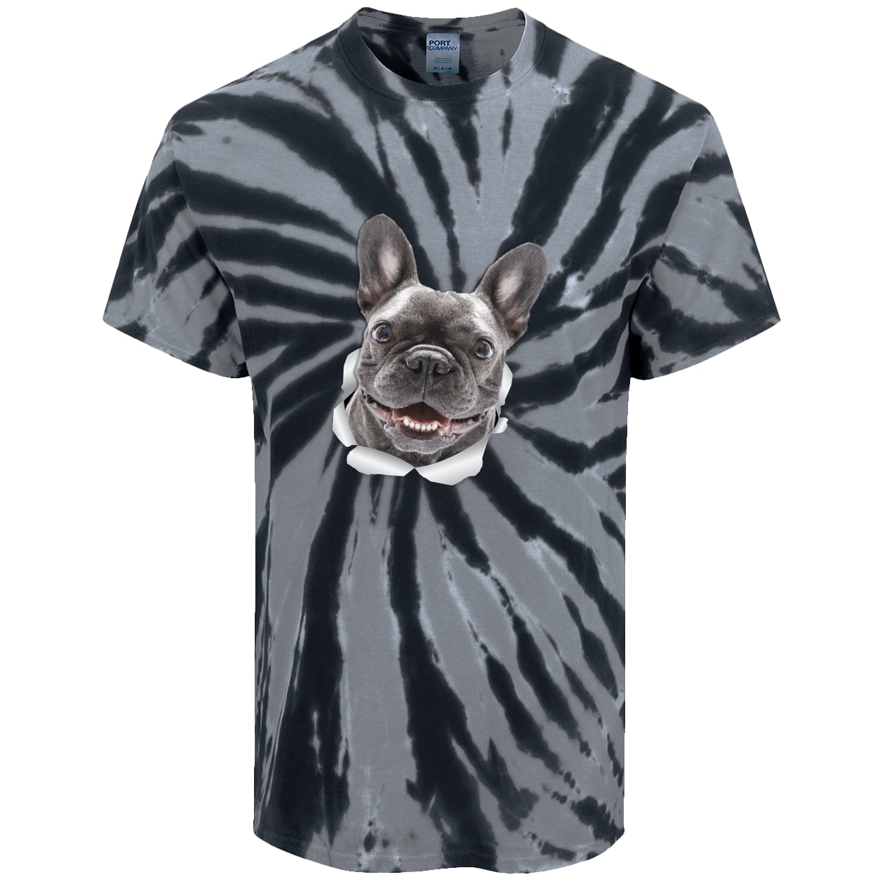PC147 Port & Company Tie-Dye Tee - Black