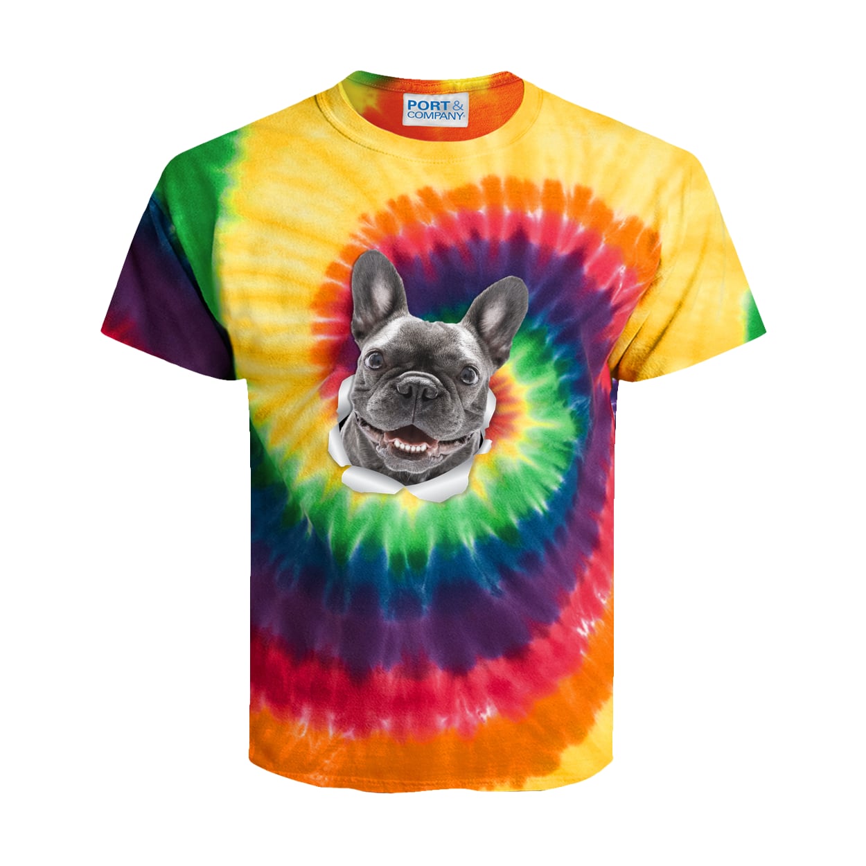 PC147Y Port & Company Kids Tie-Dye Tee - Rainbow