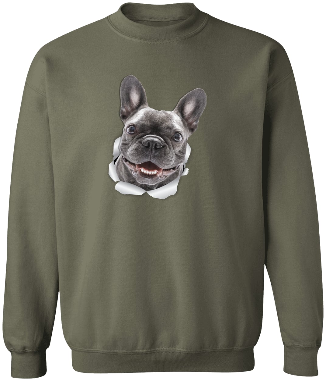 G180 Gildan Crewneck Pullover Sweatshirt - Military Green