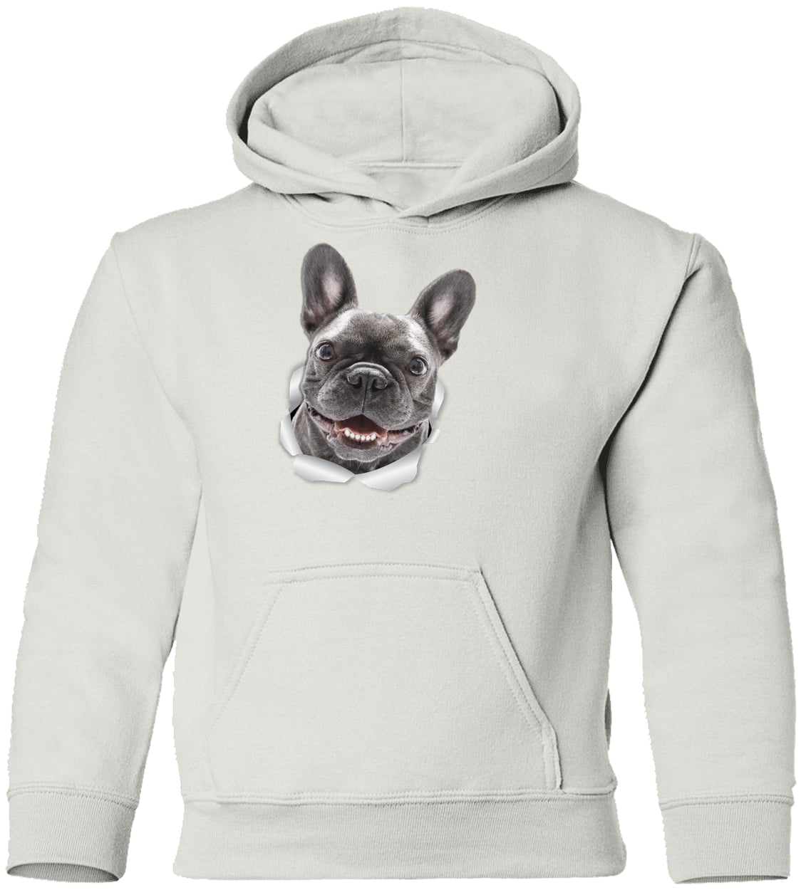 G185B Gildan Youth Pullover Hoodie - White