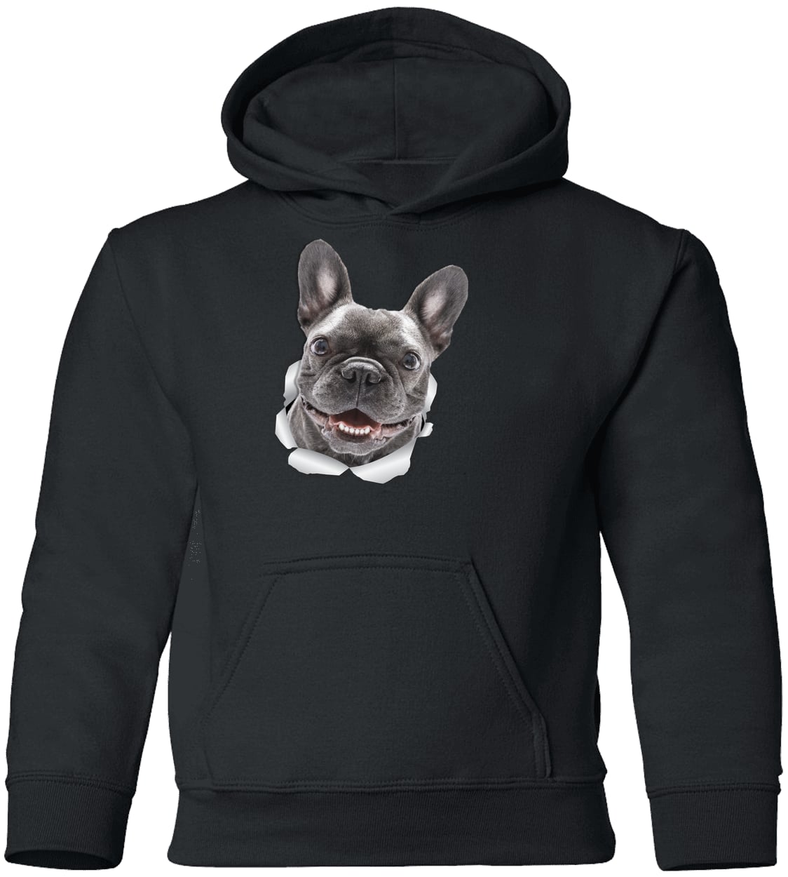 G185B Gildan Youth Pullover Hoodie - Black