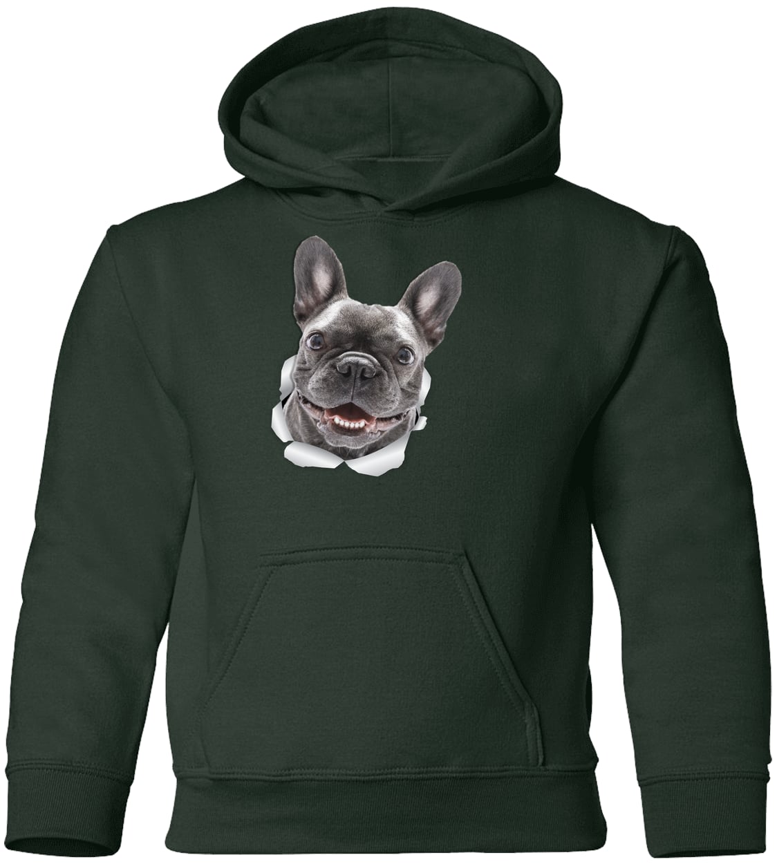 G185B Gildan Youth Pullover Hoodie - Forest Green