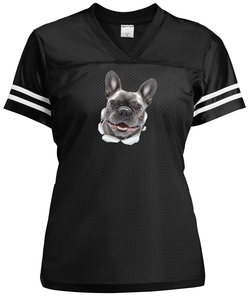 LST307 Sport-Tek Ladies' Replica Jersey - Black/White