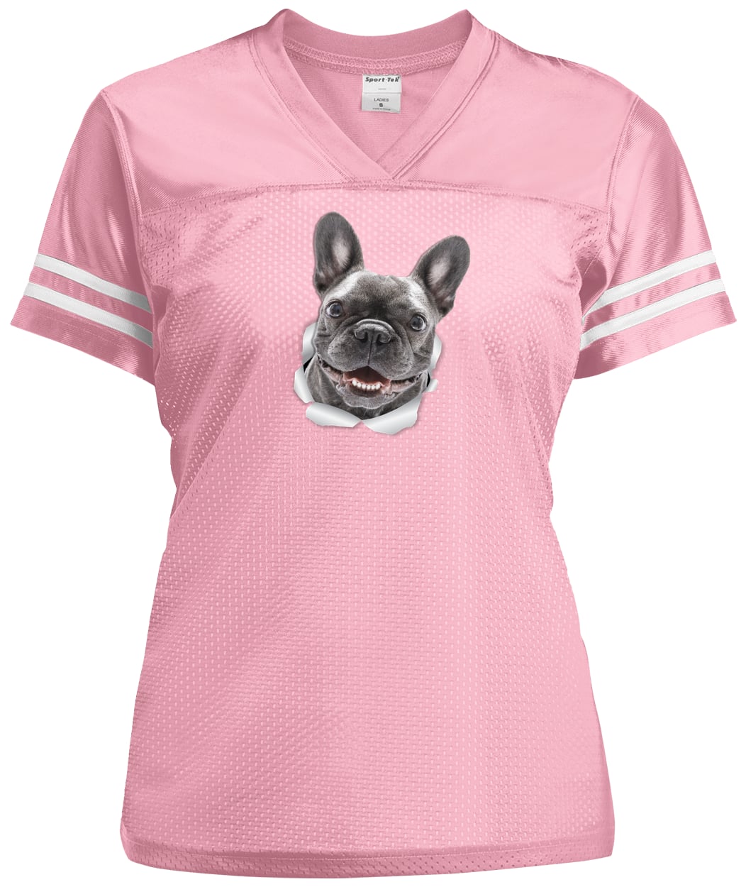 LST307 Sport-Tek Ladies' Replica Jersey - Light Pink/White