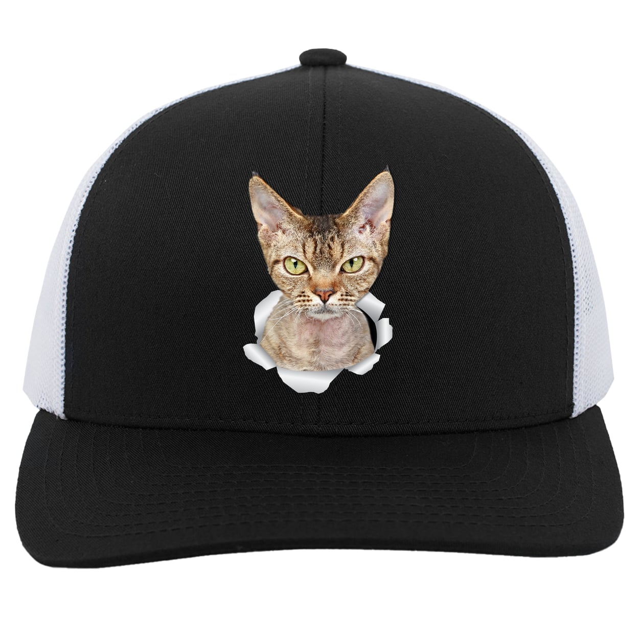 104C Trucker Snap Back - Black/White