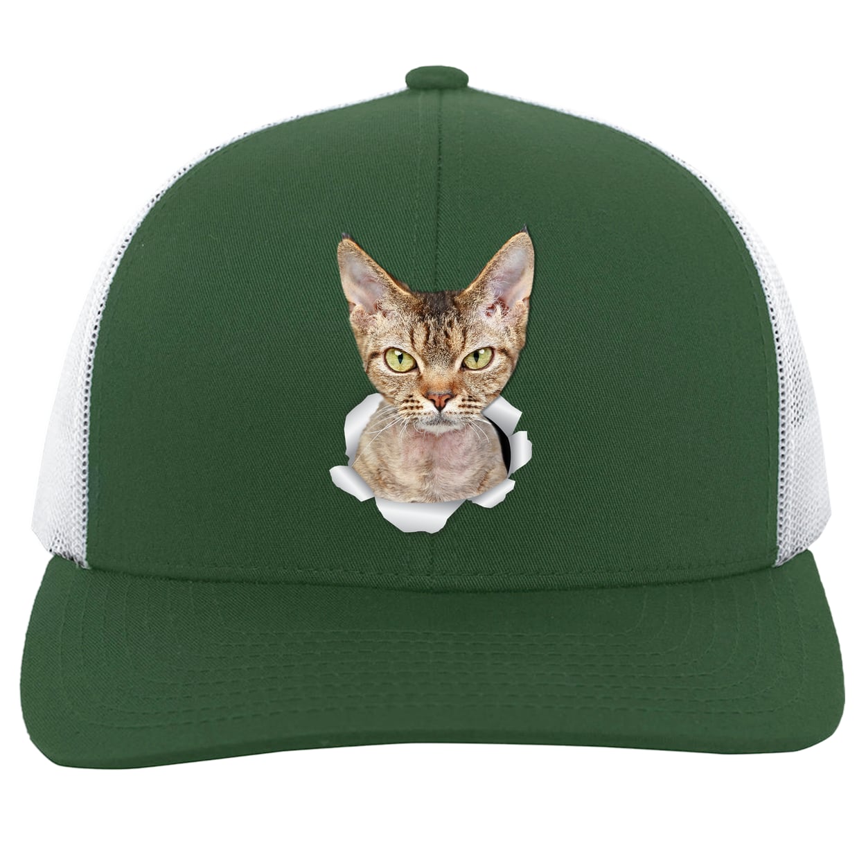 104C Trucker Snap Back - Dark Green/White
