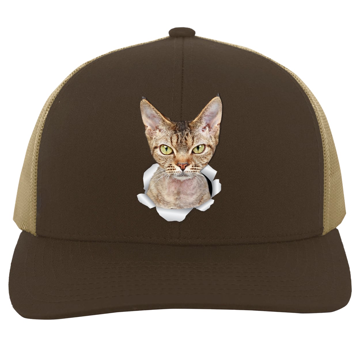 104C Trucker Snap Back - Brown/Khaki