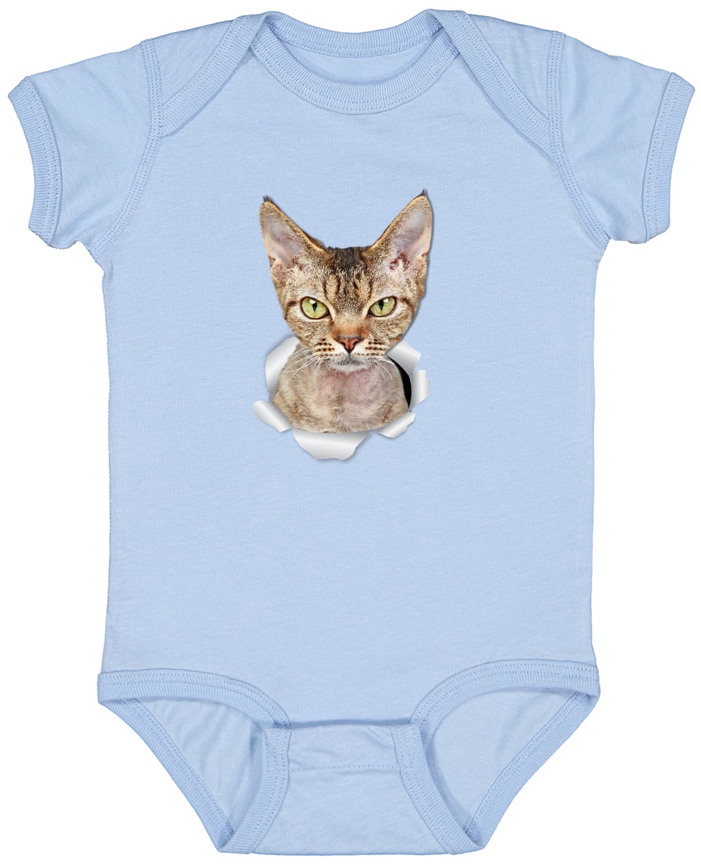 4424 Infant Fine Jersey Bodysuit - Light Blue