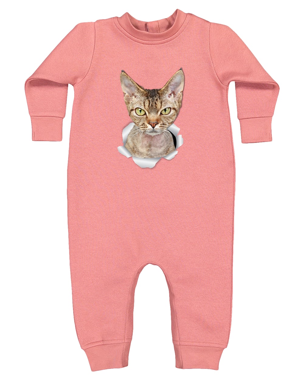 4447 Rabbit Skins Infant Fleece One-Piece Bodysuit - Mauvelous