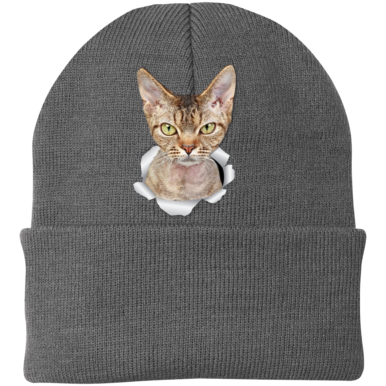 CP90 Port & Company Knit Beanie - Athletic Oxford