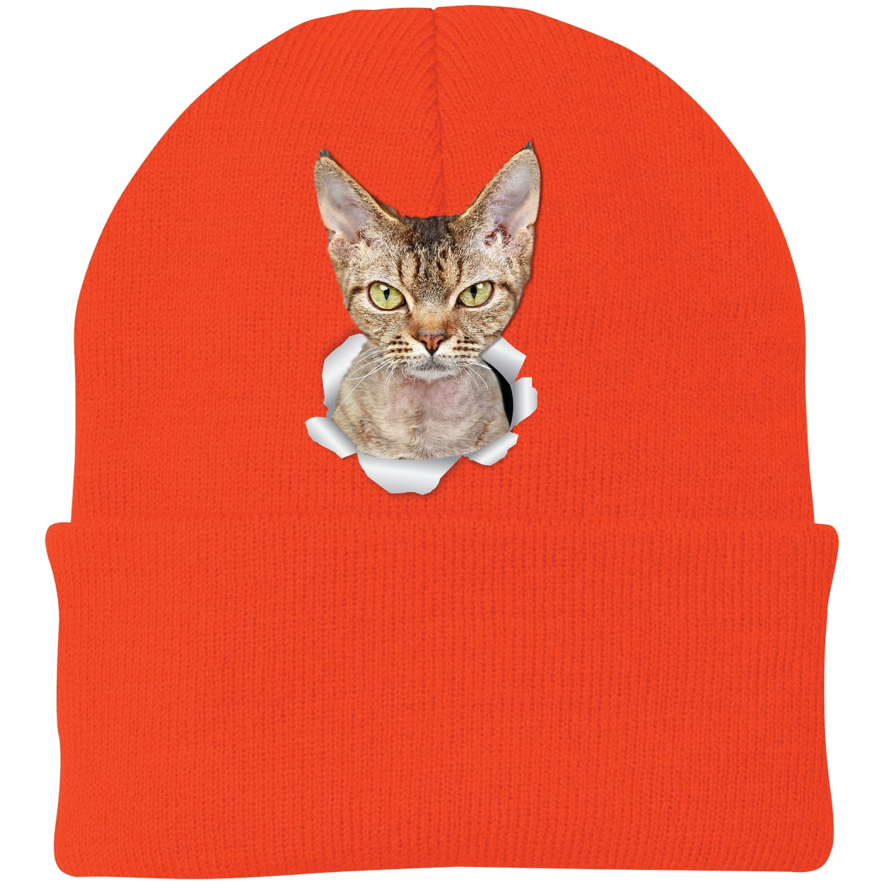 CP90 Port & Company Knit Beanie - Athletic Orange