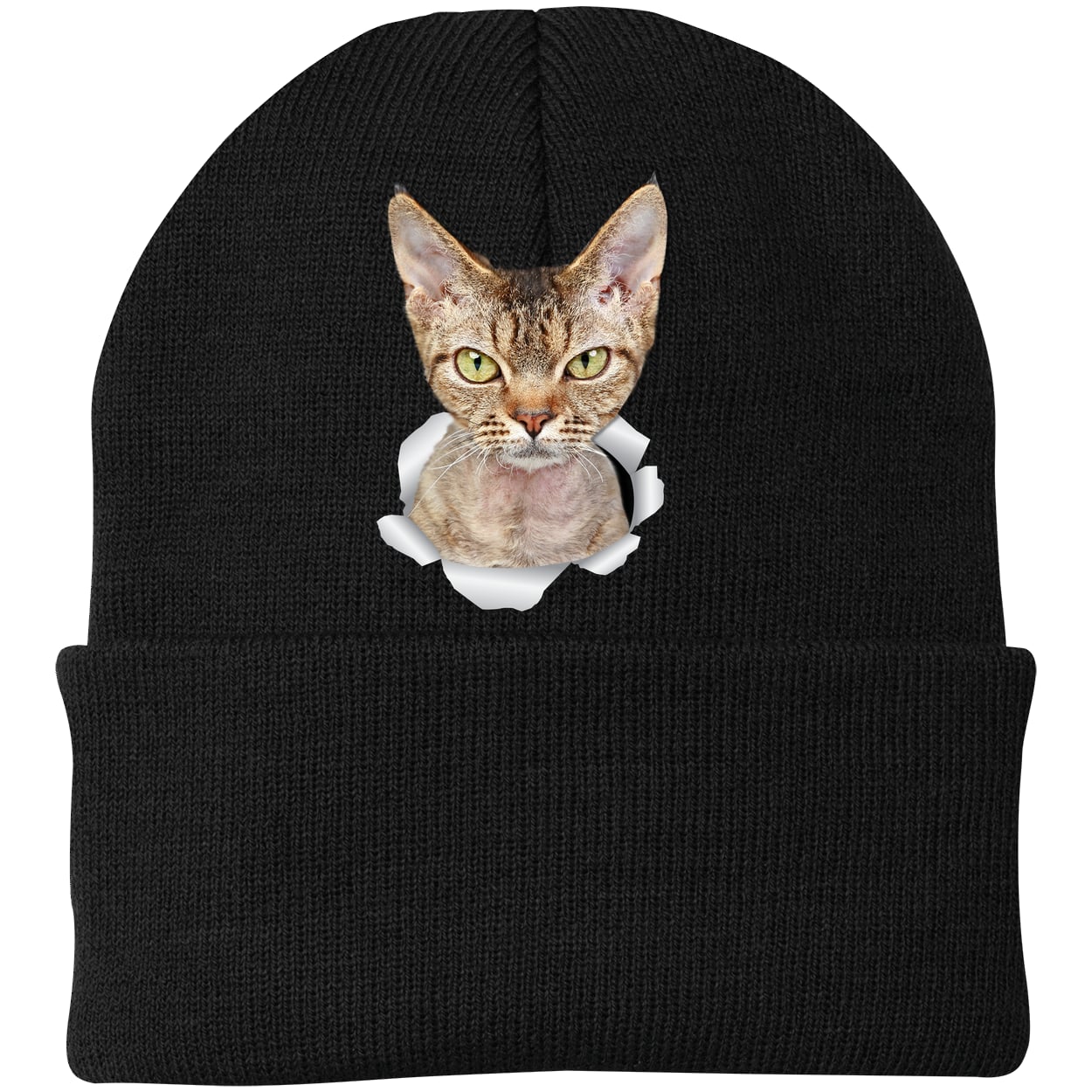 CP90 Port & Company Knit Beanie - Black