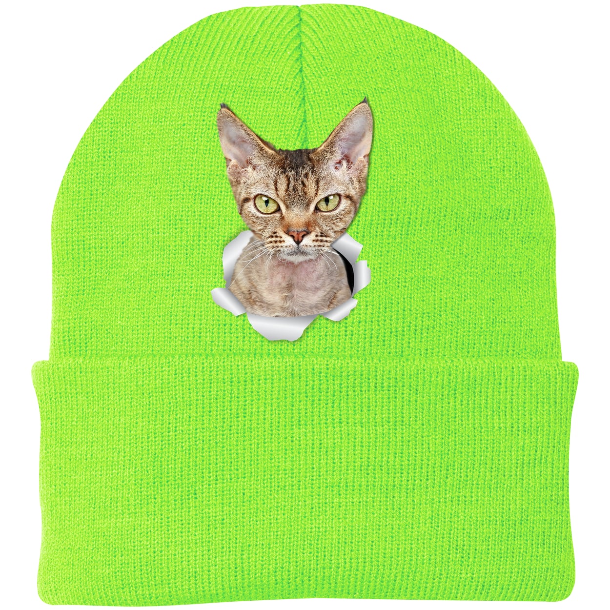 CP90 Port & Company Knit Beanie - Neon Green