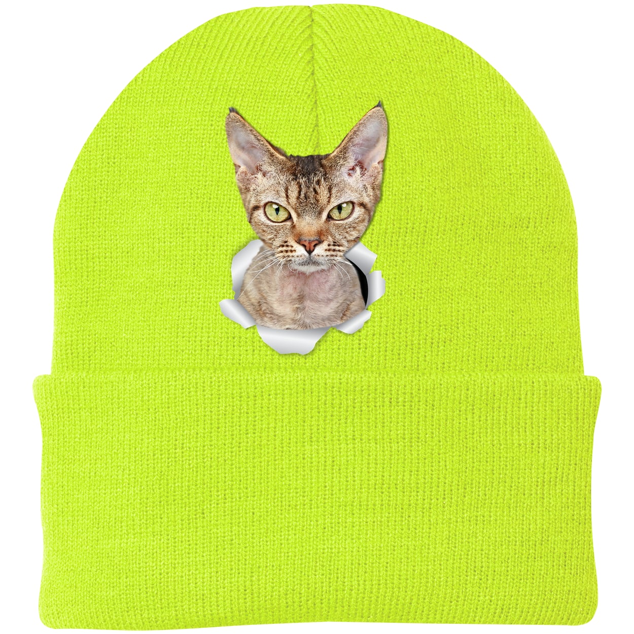 CP90 Port & Company Knit Beanie - Neon Yellow