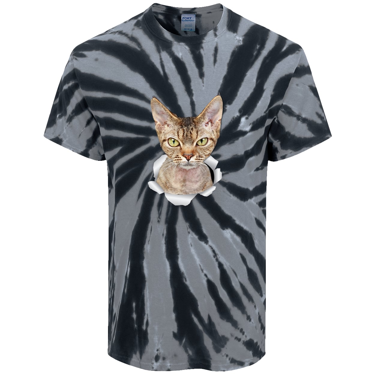 PC147 Port & Company Tie-Dye Tee - Black