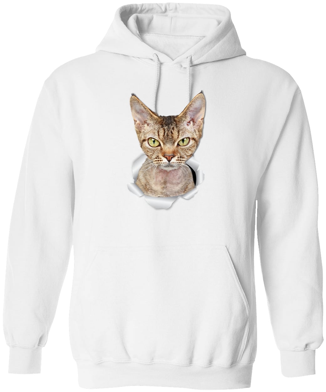 G185 Gildan Pullover Hoodie - White