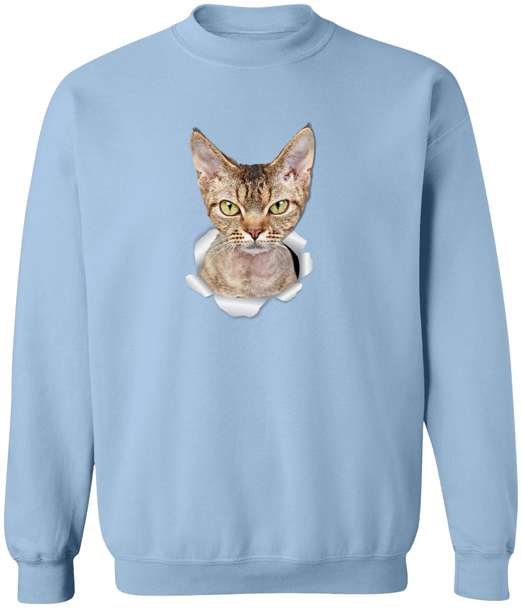 G180 Gildan Crewneck Pullover Sweatshirt - Light Blue